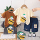 9M-4Y Toddler Boys Cartoon Print Short-Sleeved Two-Piece Set  Boys Clothing   